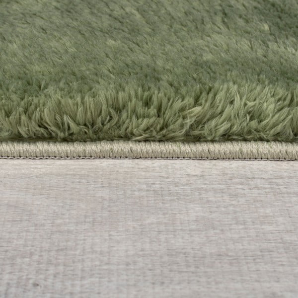 Blană verde-închis sintetică 160x230 cm Faroe Wool Look Fur – Flair Rugs-image-4