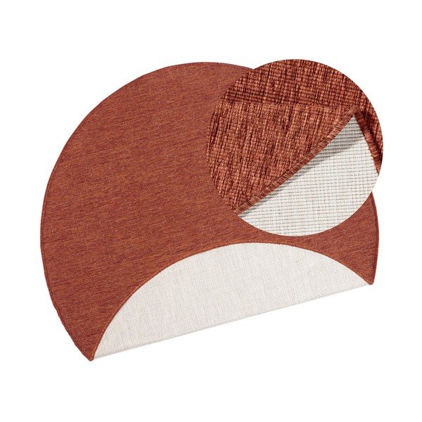 Covor adecvat pentru exterior NORTHRUGS Miami, Ø 200 cm, roșu