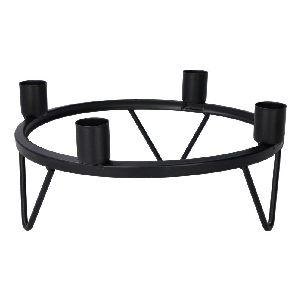 Sfeșnic pentru advent din metal cu model de Crăciun – Dakls