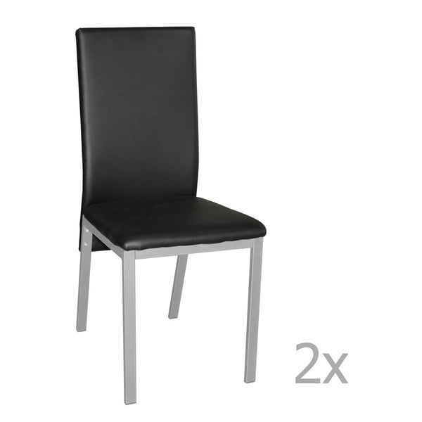 Set 2 scaune 13Casa Edera, negru