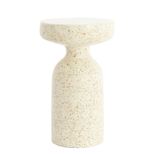 Măsuță auxiliară rotundă din ciment terrazzo ø 32 cm Moravit – Light & Living