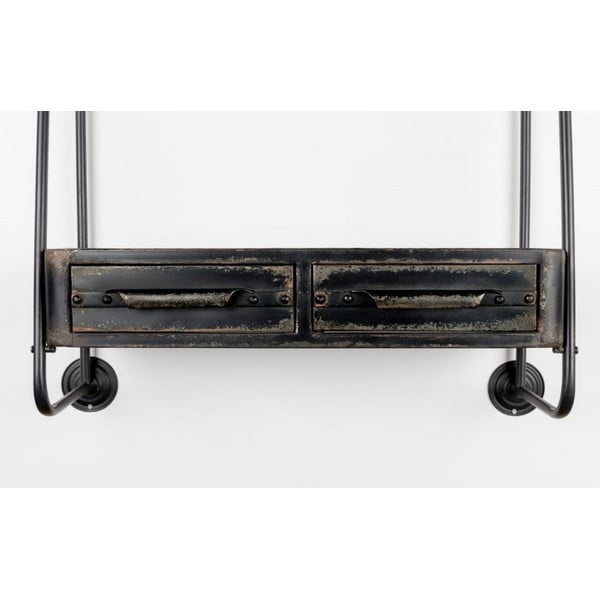 Raft de perete cu sertar White Label Fneg-image-1