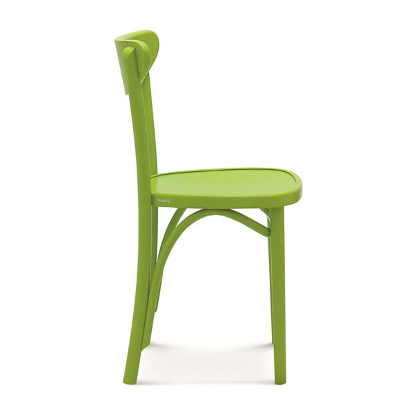 Set 2 scaune de lemn Fameg Helle, verde-image-1