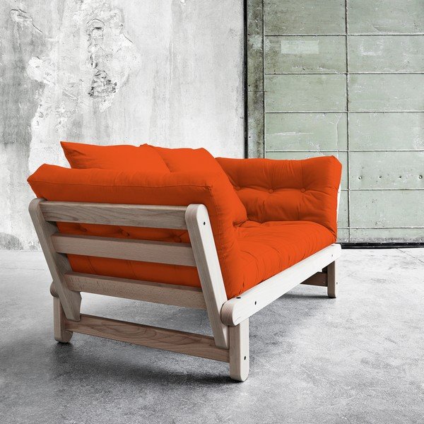 Canapea extensibilă Beat Beech/Orange-image-1