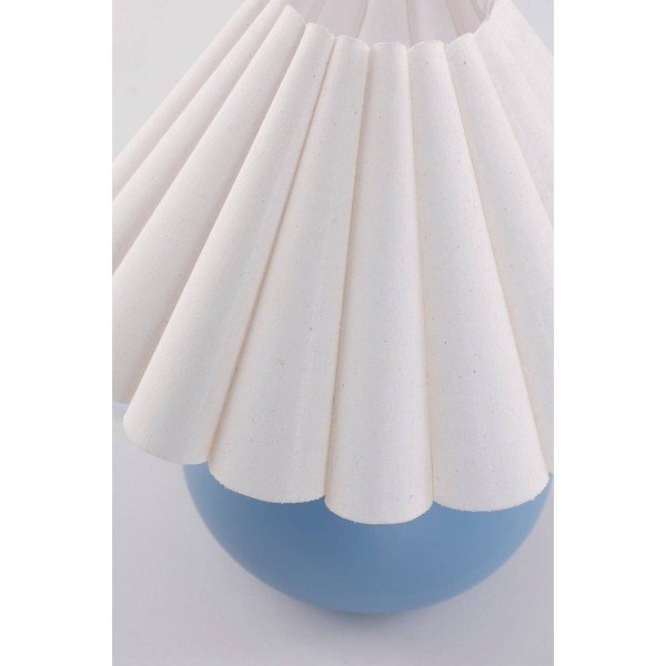 Veioză albă/albastră din ceramică (înălțime 34 cm) Crasso – Jotex-image-4