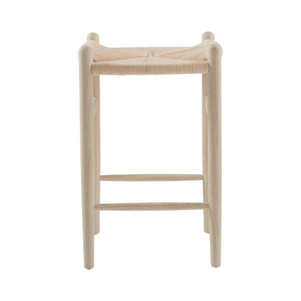 Scaun de bar în culoare naturală deschisă din lemn de ulm (înălțime șezut 63 cm) Nattavaara – Jotex-image-2