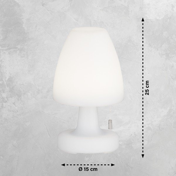 Veioză albă LED (înălțime 25 cm) Termoli – Fischer & Honsel-image-3