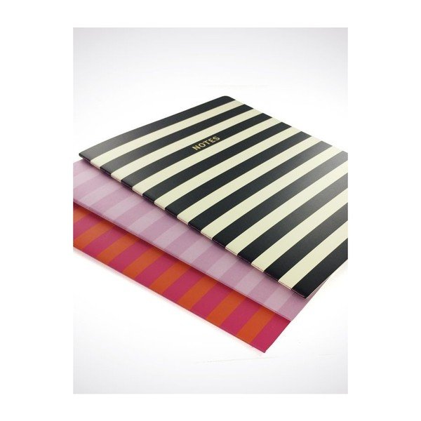 Agendă A4 Go Stationery Lilac Stripe-image-1