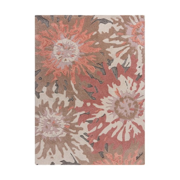 Covor Flair Rugs Soft Floral, 160x230 cm, maro-roz