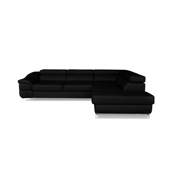 Colțar extensibil  Windsor  & Co. Sofas Omnikron, colț partea dreaptă, negru-image-3