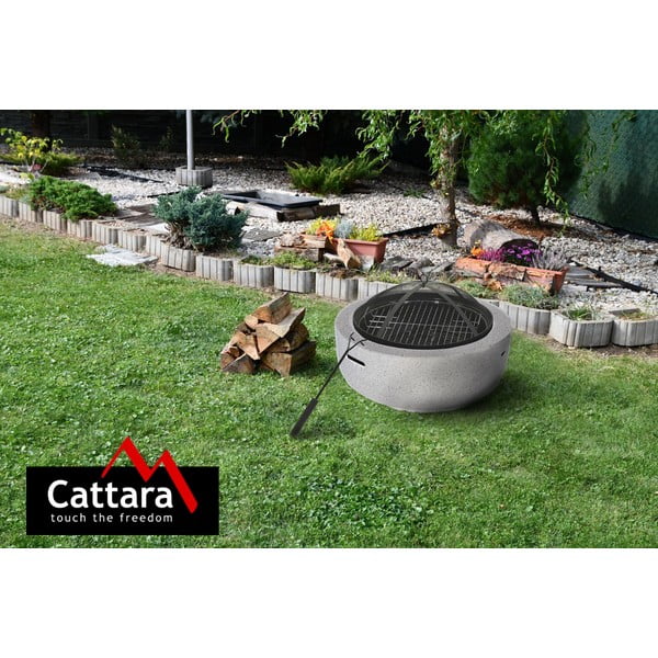 Șemineu/grătar din piatră arsă Cattara La Palma, gri-image-4