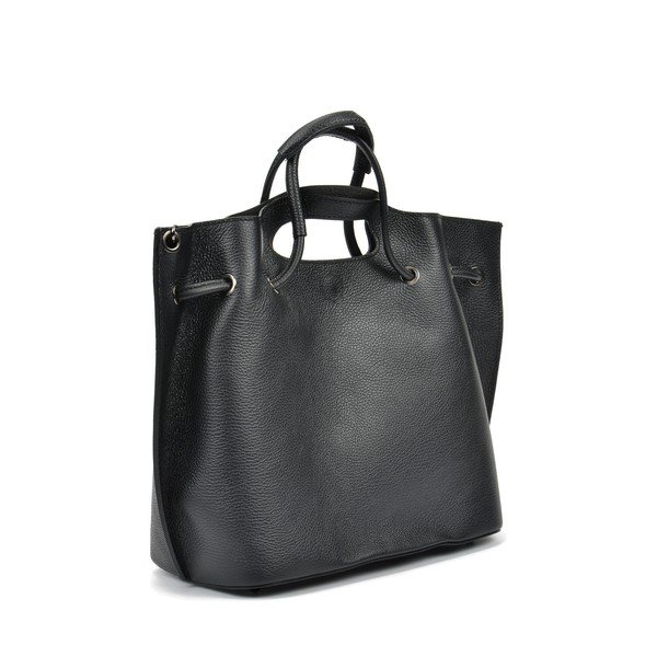 Geantă de mână din piele Mangotti Bags Angela, negru-image-1