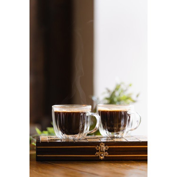 Cești 2 buc. pentru cappuccino din sticlă 350 ml Tulip – Vialli Design-image-3