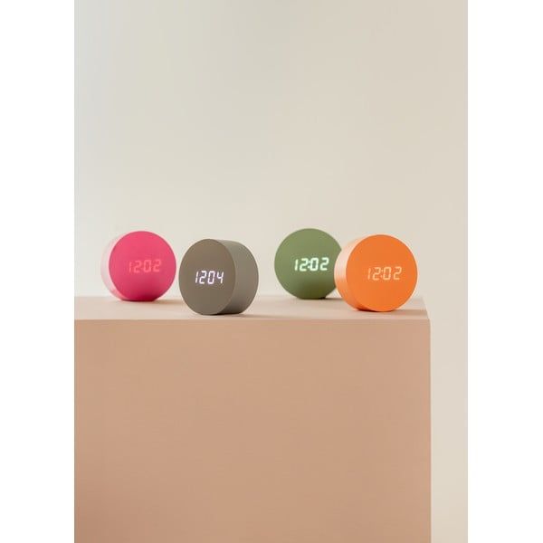 Ceas deșteptător digital ø 9 cm Spry Round – Karlsson-image-2