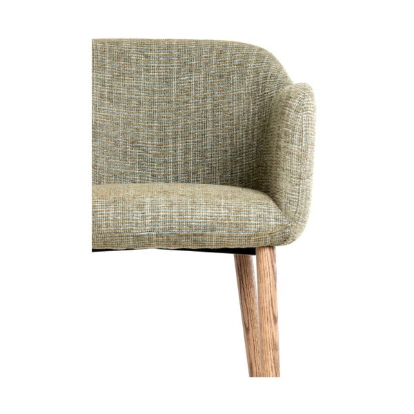 Set de scaune de sufragerie verde deschis cu cotiere 2 buc. tapițat Blaine – Light & Living-image-1