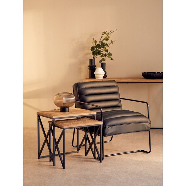 Măsuțe auxiliare 2 buc. din lemn de brad 38x51 cm Kickford – Premier Housewares-image-1
