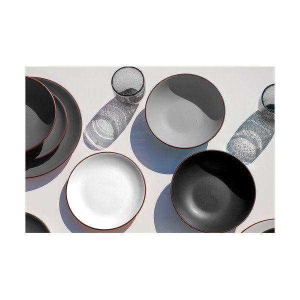 Set 6 boluri din ceramică Villa d´Este Kora, gri-image-3