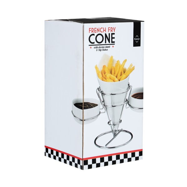 Suport pentru cartofi prăjiți și sosuri Premier Housewares French Fry Cone-image-3