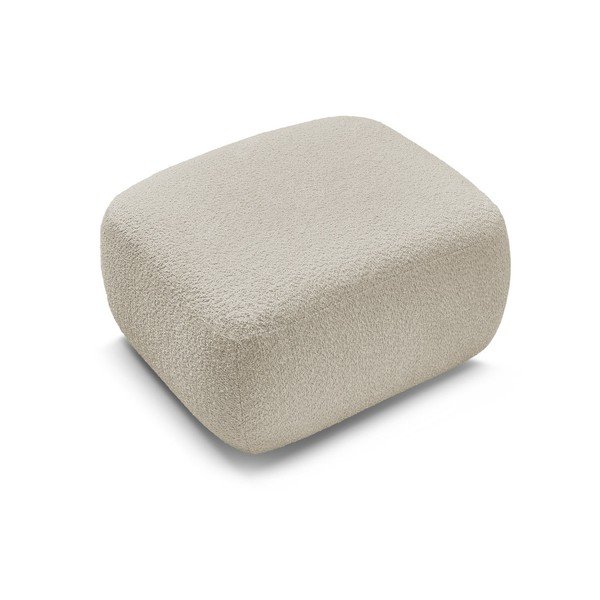 Taburet bej cu tapițerie din țesătură bouclé Montaigne – Bobochic Paris-image-3