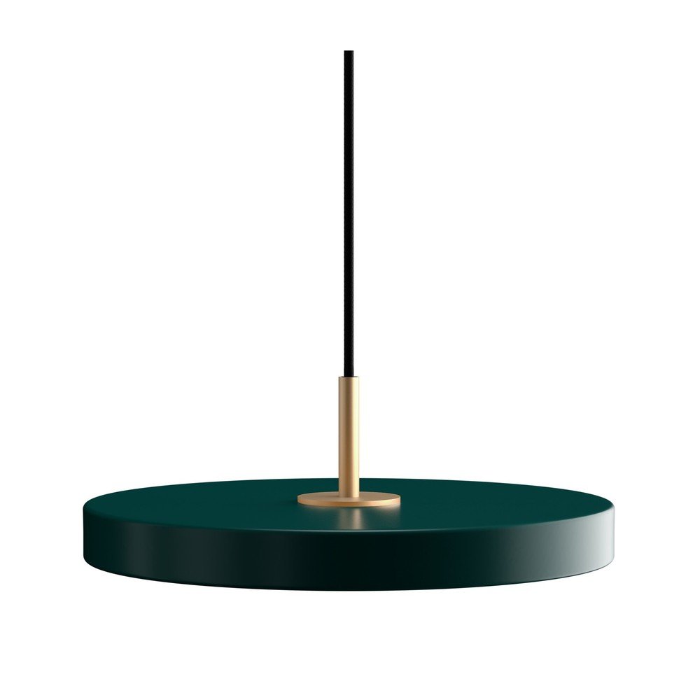 Lustră verde-închis LED cu abajur din metal ø 31 cm Asteria Mini – UMAGE