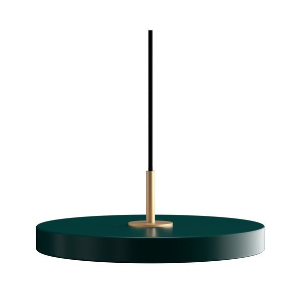 Lustră verde-închis LED cu abajur din metal ø 31 cm Asteria Mini – UMAGE