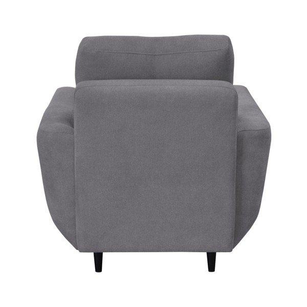 Fotoliu Mazzini Sofas Cedar, gri, picioare culoare închisă-image-3