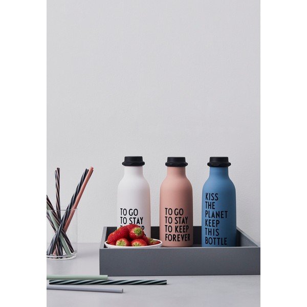 Sticlă pentru apă Design Letters Forever, 500 ml, roz-image-3