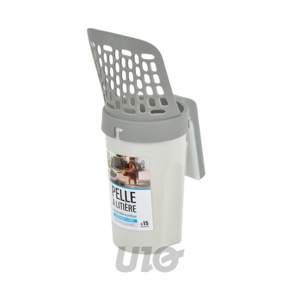 Lopățică gri deschis 16x11 cm – Love Story-image-3