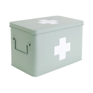Trusă de prim ajutor din metal PT LIVING Medicină, lățime 31,5 cm, verde mentă