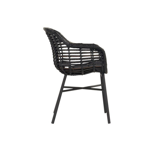 Scaun de grădină Hartman Cecilia, negru-image-3
