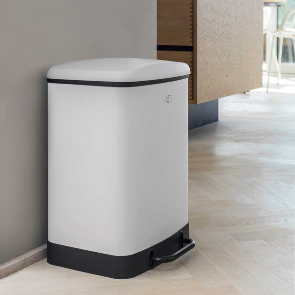 Coș de gunoi alb de reciclat/cu pedală din metal 24 l Wonda – Mette Ditmer Denmark-image-1