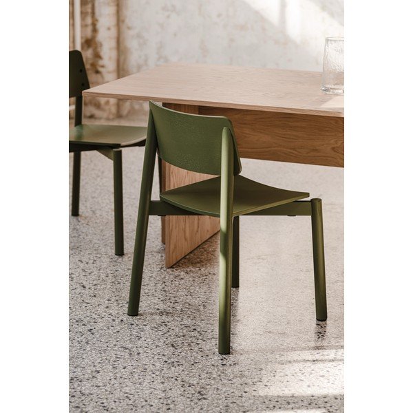 Scaun de dining verde stivuibil Wem – noo.ma-image-1