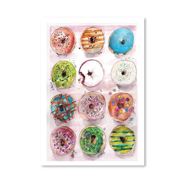 Poster Americanflat Donuts by Claudia Libenberg, 30 x 42 cm