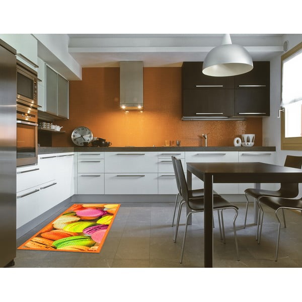 Covor pentru bucătărie foarte rezistent Floorita Macarons, 60 x 190 cm