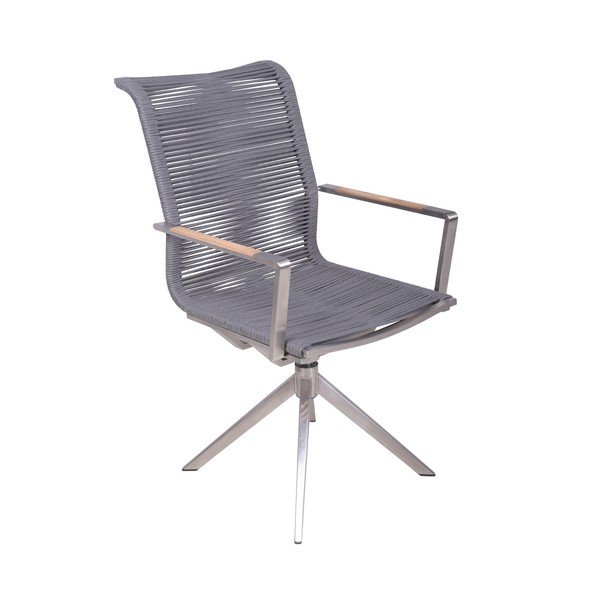 Scaun de grădină gri din metal Rubiera – Garden Pleasure