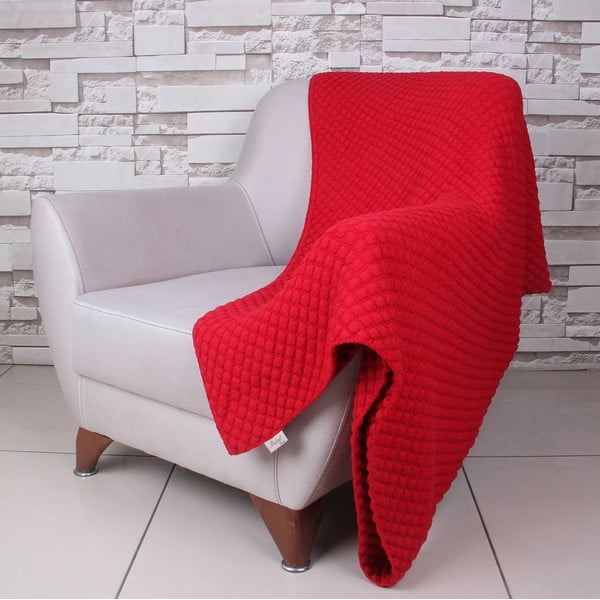 Pătură Ciana, 130 x 170 cm, roșu