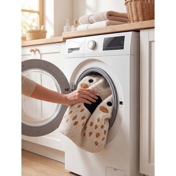 Covor pentru copii crem lavabil/țesut manual din bumbac 120x137 cm Snuggle Nienchen – Hanse Home-image-3