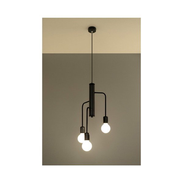 Lustră Sollux Donato 3M, negru-image-2
