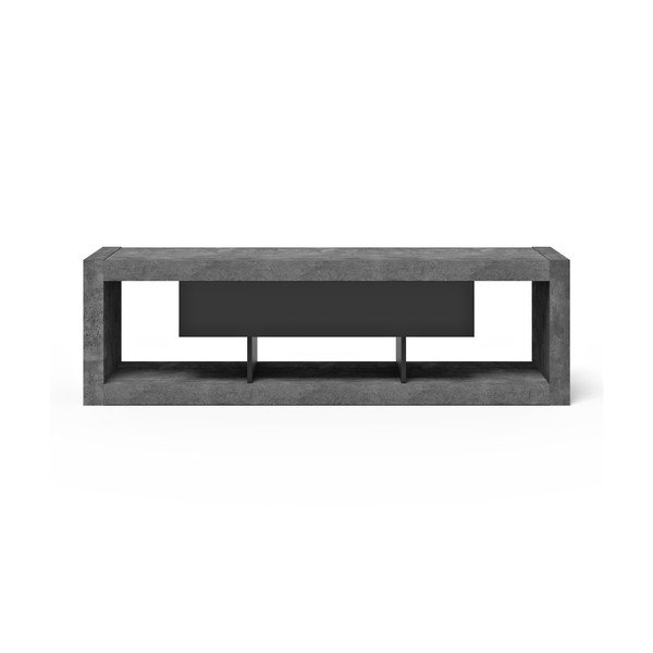 Comodă TV negru-gri cu aspect de beton 175x52 cm Nara – TemaHome-image-3