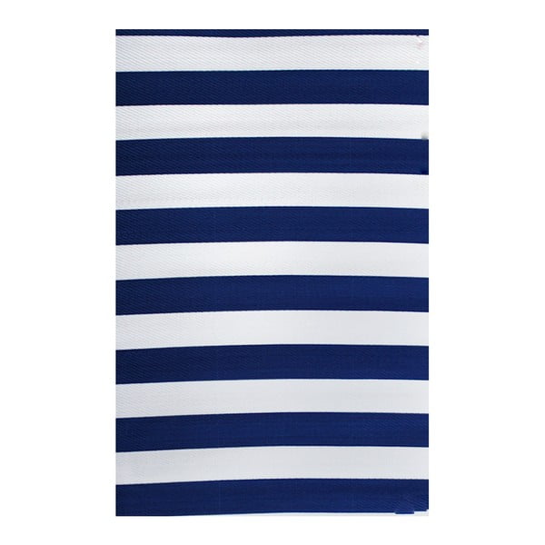 Covor reversibil potrivit și pentru exterior Green Decore Stripes, 90 x 150 cm, albastru-alb