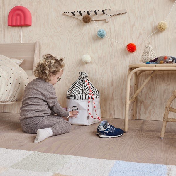 Lenjerie de pat pentru copii crem din bumbac pentru pătuț 70x100 cm Konfetti – OYOY Mini-image-2
