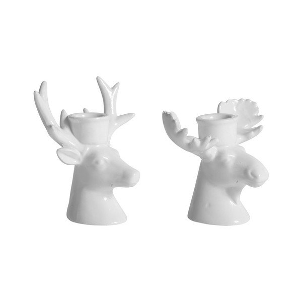 Set 2 sfeșnice Côté Table Deer Elk-image-2