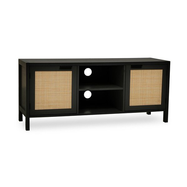 Comodă TV neagră 120x52x38 cm Sherman – Premier Housewares