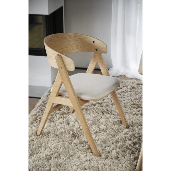 Scaune de dining în culoare naturală 2 buc. Waterton - Rowico-image-3