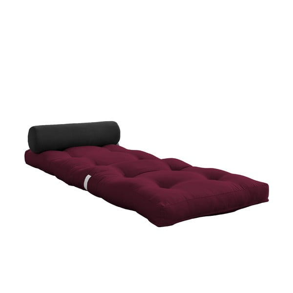 Saltea futon burgundy 70x200 cm Wrap Bordeaux/Dark Grey – Karup Design