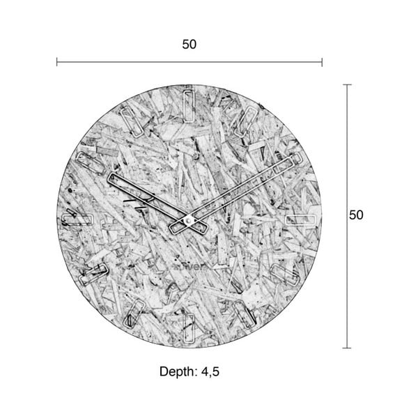 Ceas de perete Zuiver Time, ø 50 cm-image-3