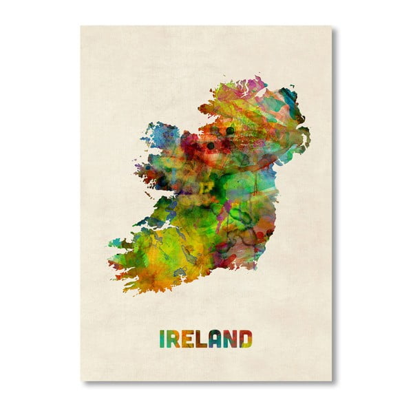 Poster Irlanda Americanflat Art, 60 x 42 cm, multicolor
