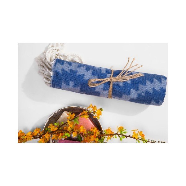 Prosop hammam Vive Blue, 95x180 cm-image-3