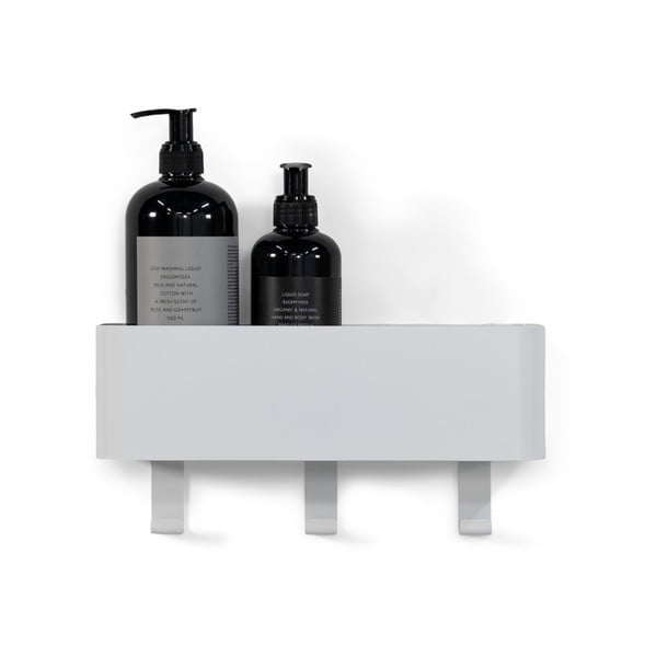 Raft pentru baie alb de montat pe perete din oțel Multi – Spinder Design