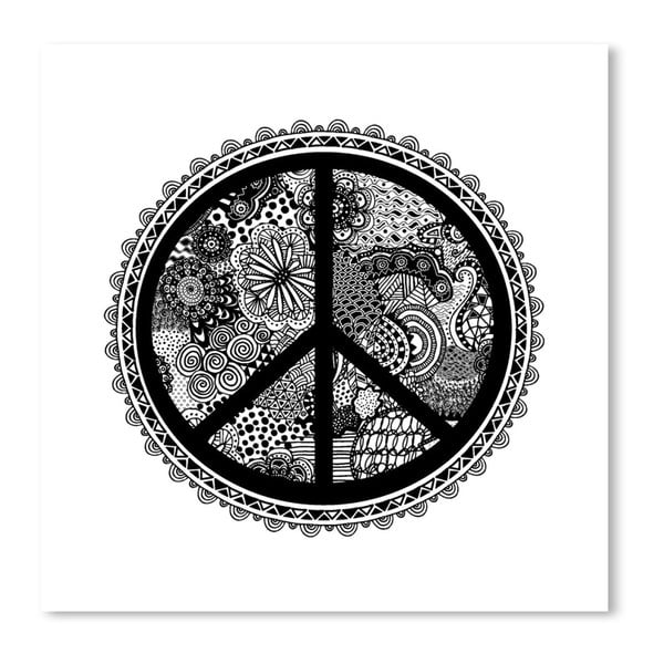 Poster Americanflat Creative Peacemaker, 30 x 30 cm, alb